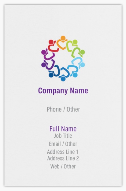 Design Preview for Design Gallery: Community Living Ultra-Thick Business Cards, Standard (85 x 55 mm)