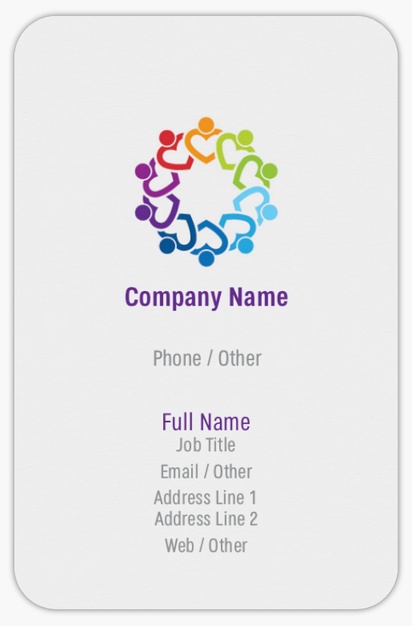 Design Preview for Design Gallery: Community Living Rounded Corner Business Cards, Rounded Standard (85 x 55 mm)