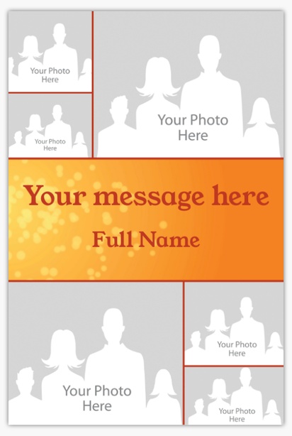 A 3 collage beer orange design for Events with 6 uploads