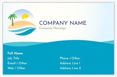 Design Preview for Design Gallery: Travel Agencies Textured Uncoated Business Cards