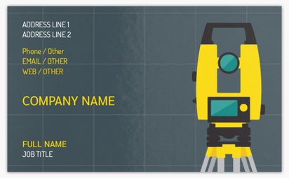 Design Preview for Design Gallery: Building Construction Classic Visiting Cards