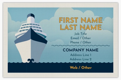 Design Preview for Design Gallery: Tours & Sightseeing Linen Business Cards