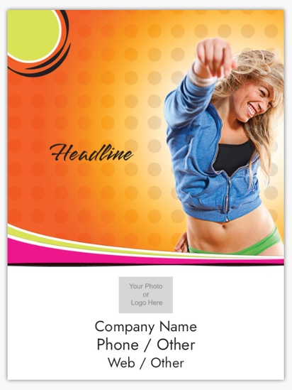 Design Preview for Dance Fitness Posters Templates, 36" x 48"