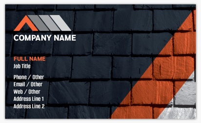 Design Preview for Design Gallery: Roofing Standard Business Cards, Standard (91 x 55 mm)