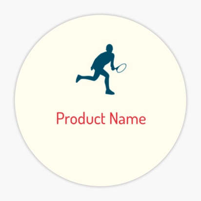 Design Preview for Design Gallery: Sports & Fitness Product & Packaging Labels, Circle 1.5"  3.8 x 3.8 cm 