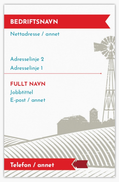 Forhåndsvisning av design for Designgalleri: Jordbruk og gårdsdrift Standard visittkort, Standard (85 x 55 mm)