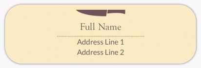 Design Preview for Design Gallery: Food Catering Return Address Labels