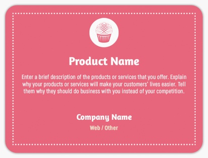 Design Preview for Design Gallery: Coffee Shops Product Labels on Sheets, Rounded Rectangle 10 x 7.5 cm