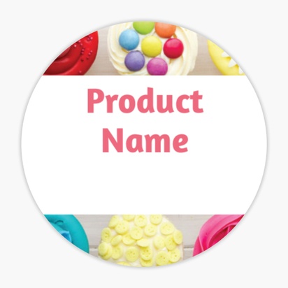 Design Preview for Design Gallery: Modern & Simple Product & Packaging Labels, Circle 1.5"  3.8 x 3.8 cm 