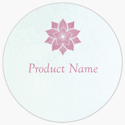 Design Preview for Design Gallery: Floral Product Labels, 3.8 x 3.8 cm Circle