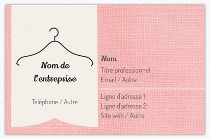 Aperçu du graphisme pour Galerie de modèles : cartes de visite en papier mat recyclé pour mode et mannequinat, Standard (85 x 55 mm)