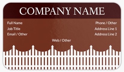 Design Preview for Fencing & Decks Rounded Corner Business Cards Templates, Standard (3.5" x 2")