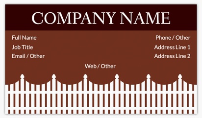 Design Preview for Design Gallery: Security Fencing Matte Visiting Cards, Standard (89 x 51 mm)