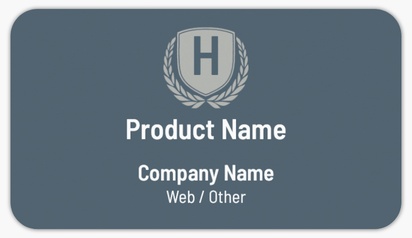 Design Preview for Design Gallery: Legal Product Labels on Sheets, Rounded Rectangle 8.7 x 4.9 cm
