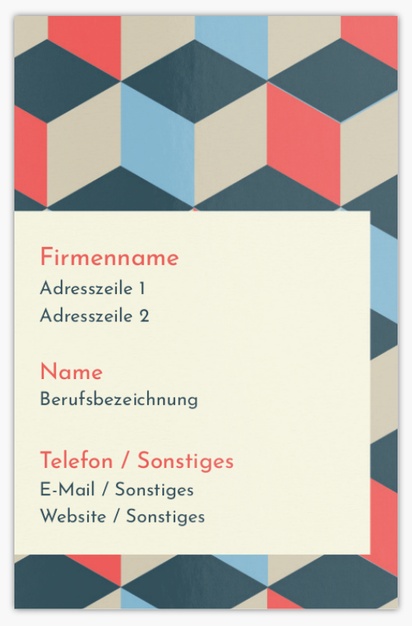 Designvorschau für Designgalerie: Extradicke Visitenkarten, Standard (85 x 55 mm)