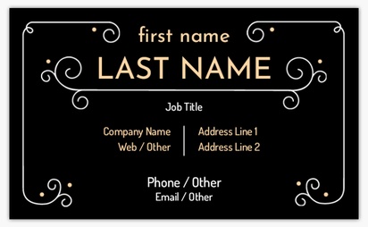 Design Preview for Design Gallery: Graphic Design Standard Business Cards, Standard (91 x 55 mm)