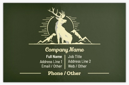 Design Preview for Design Gallery: Hunting & Fishing Metallic Business Cards