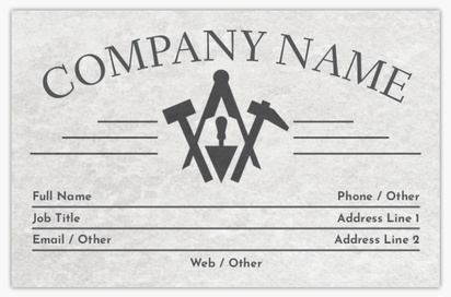 Design Preview for Design Gallery: Masonry & Bricklaying Standard Business Cards, Standard (85 x 55 mm)
