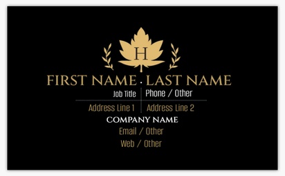 Design Preview for Design Gallery: Military Standard Business Cards, Standard (91 x 55 mm)