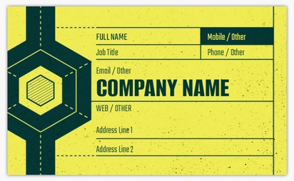 Design Preview for Design Gallery: Manufacturing & Distribution Standard Business Cards, Standard (91 x 55 mm)