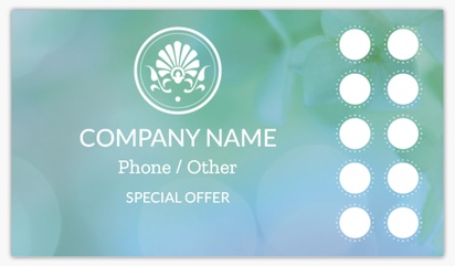 Design Preview for Design Gallery: Beauty & Spa Loyalty Cards