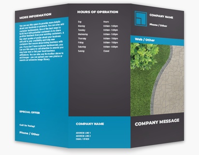 Design Preview for Design Gallery: Paving Custom Brochures, 8.5" x 11" Tri-fold