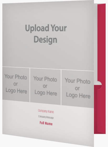 A photo plain white red design with 4 uploads