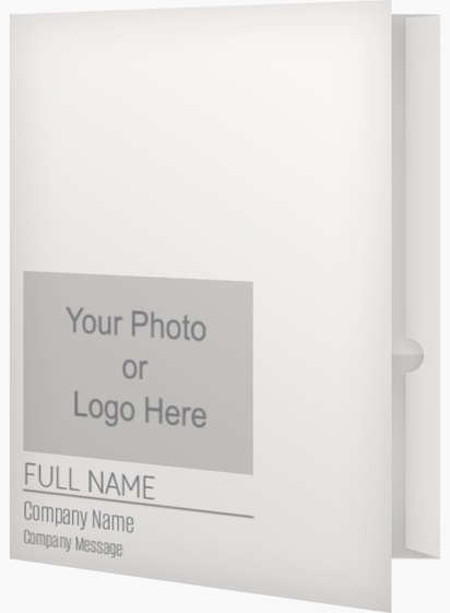 Design Preview for  Custom Presentation Folders Templates, 9.5" x 12"