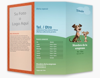 Un foto paseador de perros diseño naranja blanco para Animales y mascotas con 1 imágenes
