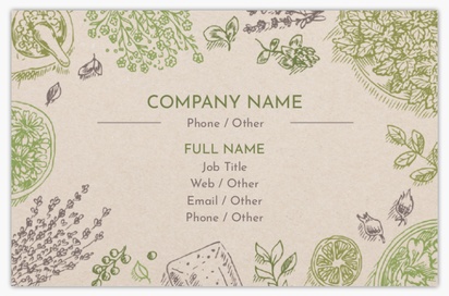 Design Preview for Design Gallery: Farmers Market Textured Uncoated Business Cards