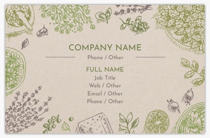 Design Preview for Design Gallery: Food & Beverage Standard Business Cards, Standard (85 x 55 mm)