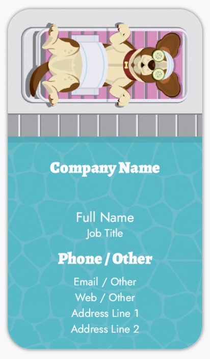 Design Preview for Design Gallery: Animals & Pet Care Rounded Corner Visiting Cards