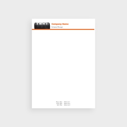 Design Preview for Design Gallery: Automotive & Transportation Bulk Letterheads