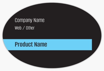 Design Preview for Templates for Product Labels , 7.6 x 5.1 cm Oval