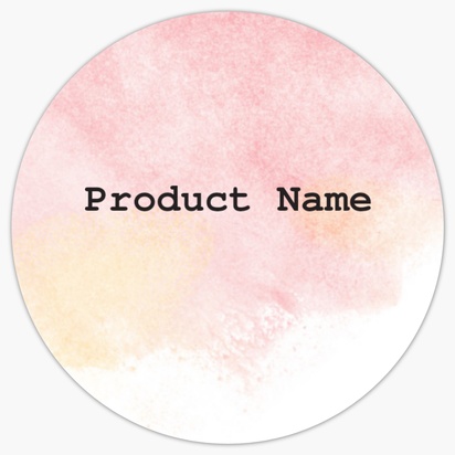 Design Preview for Design Gallery: Beauty & Spa Product Labels, 3.8 x 3.8 cm Circle