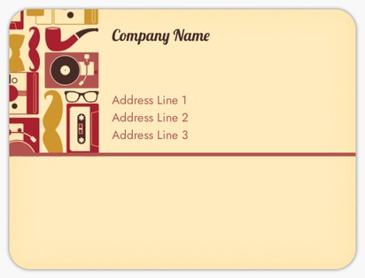 Design Preview for Design Gallery: Art & Entertainment Mailing Labels, 10.2 x 7.6 cm