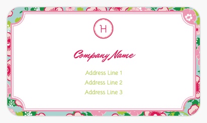A 2014businesscardtrends beira white pink design for General Party