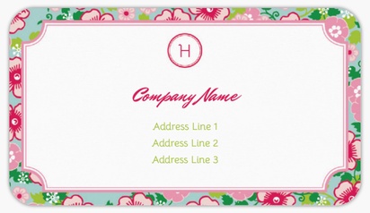 A 2014businesscardtrends beira white pink design for General Party