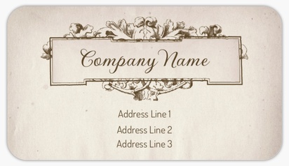 Design Preview for Design Gallery: Antiques Mailing Labels, 8.7 x 4.9 cm