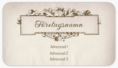 Förhandsgranskning av design för Designgalleri: Retro & vintage Adresslappar, 8,7 x 4,9 cm
