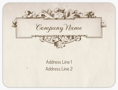 Design Preview for Design Gallery: Antiques Mailing Labels, 10 x 7.5 cm