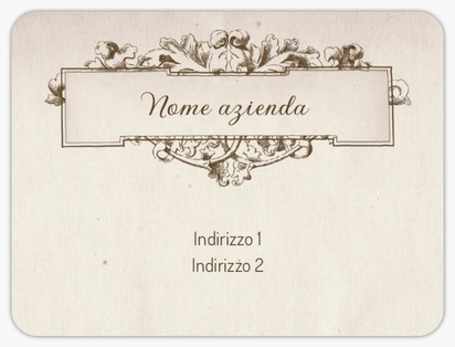 Anteprima design per Galleria di design: etichette postali per elegante, 10 x 7,5 cm