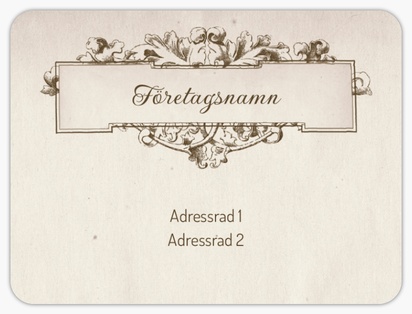 Förhandsgranskning av design för Designgalleri: Retro & vintage Adresslappar, 10 x 7,5 cm