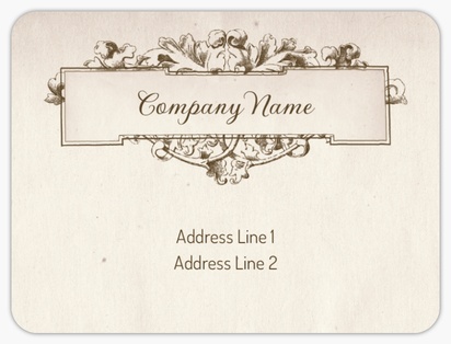 Design Preview for Design Gallery: Art & Entertainment Mailing Labels, 10.2 x 7.6 cm