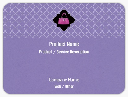 Design Preview for Design Gallery: Bags & Accessories Product Labels on Sheets, Rounded Rectangle 10 x 7.5 cm
