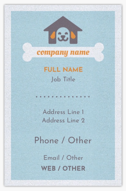 Design Preview for Design Gallery: Pet Supply Shops Pearl Business Cards