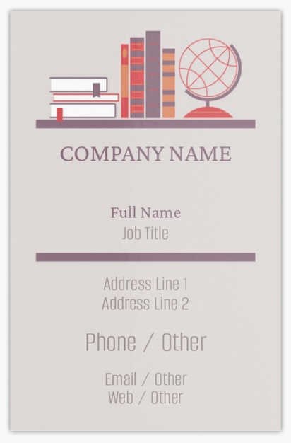 Design Preview for Design Gallery: Tutoring & Training Metallic Business Cards