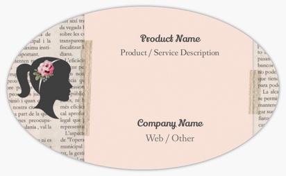 Design Preview for Design Gallery: Bags & Accessories Product Labels on Sheets, Oval 12.7 x 7.6 cm