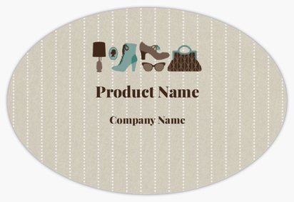 Design Preview for Design Gallery: Retro & Vintage Product Labels, 7.6 x 5.1 cm Oval