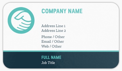 Design Preview for Design Gallery: Financial Consulting Rounded Corner Business Cards, Standard (3.5" x 2")